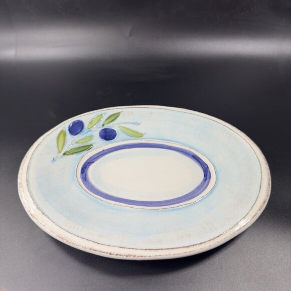 Crate & Barrel Gianna Lucia Olive Oval Dish Plate Tray Set 3 W Original Sticker - Picture 11 of 13